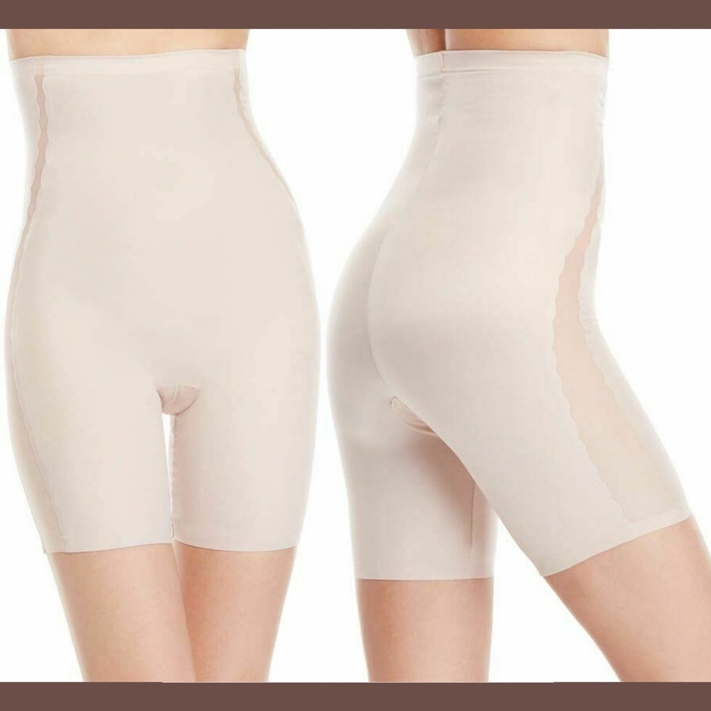 NWT $46 Assets by SPANX Luxe Lean High Waist Shaper in Dusty‎ Rose [SZ XL ]
